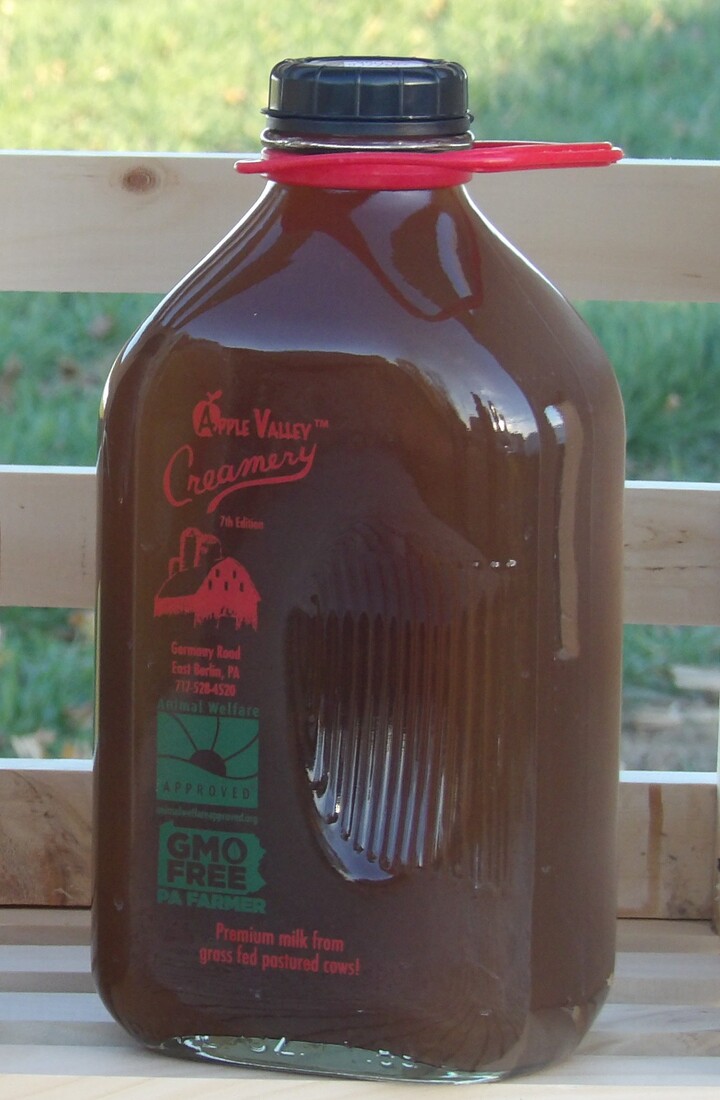 1/2 Gallon BLACK TEA Lemonade in Glass Bottles