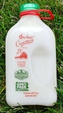 1/2 Gallon Skim Milk in Glass Bottle